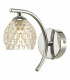Wall Light Polished Chrome With Dimpled Glass