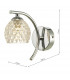 Wall Light Polished Chrome With Dimpled Glass