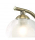 Wall Light Antique Brass With Clear, Opal Glass