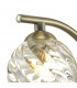 Wall Light Antique Brass With Twisted Open Glass
