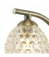 Wall Light Antique Brass With Dimpled Glass