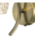 Wall Light Antique Brass With Dimpled Glass