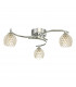 Semi Flush Ceiling Light Light Polished Chrome With Dimpled Glass, 3x G9