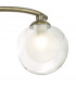 Semi Flush Ceiling Light Light Antique Brass With Clear, Opal Glass, 3x G9