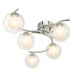 Semi Flush Ceiling Light Light Polished Chrome With Clear, Opal Glass, 6x G9
