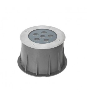 LED 6 Light Recessed Outdoor Ground Light Stainless Steel IP67 - 1