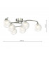 Semi Flush Ceiling Light Light Polished Chrome With Clear, Opal Glass, 6x G9