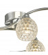 Semi Flush Ceiling Light Light Polished Chrome With Dimpled Glass, 6x G9