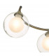 Semi Flush Ceiling Light Light Antique Brass With Clear.Opal Glass, 6x G9