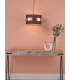 Cylindrical Easy Fit Pendant Navy Blue Shade with Copper Band