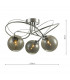 Semi Flush Ceiling Light Light Polished Chrome With Smoked Glass, 3x G9