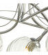 Semi Flush Ceiling Light Light Polished Chrome With Twisted Closed Glass, 3x G9