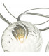 Semi Flush Ceiling Light Light Polished Chrome With Twisted Closed Glass, 3x G9