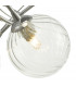 Semi Flush Ceiling Light Light Polished Chrome With Twisted Closed Glass, 3x G9