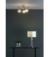 Semi Flush Ceiling Light Light Polished Chrome With Twisted Closed Glass, 3x G9