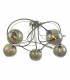 Semi Flush Ceiling Light Light Polished Chrome With Smoked Glass, 5x G9