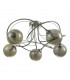 Semi Flush Ceiling Light Light Polished Chrome With Smoked Glass, 5x G9