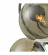Semi Flush Ceiling Light Light Polished Chrome With Smoked Glass, 5x G9