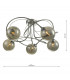 Semi Flush Ceiling Light Light Polished Chrome With Smoked Glass, 5x G9