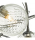 Semi Flush Ceiling Light Light Polished Chrome With Twisted Closed Glass, 5x G9