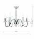 Pendant Light Polished Chrome Clear Crystal Detail, 5x E14