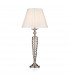 Table Lamp complete with Round Tapered Shade Satin Chrome