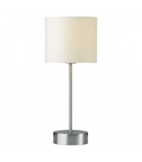 Touch Table Lamp complete with Plain Cream SUZ33 Round Drum Shade