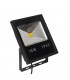 LED 1 Light Flood Light Outdoor Spotlight Black IP65 - 1
