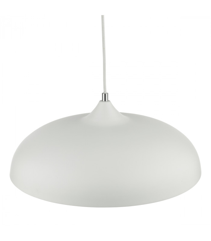 Dome Single Pendant Light White, 1x E27