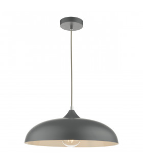 Dome Single Pendant Light Graphite, 1x E27