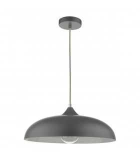 Dome Single Pendant Light Graphite, 1x E27