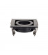 Square Recessed Titlable Downlight Matt Black Dimmable