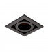 Square Recessed Titlable Downlight Matt Black Dimmable