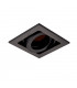 Square Recessed Titlable Downlight Matt Black Dimmable