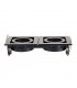 Twin 2 Light Recessed Titlable Downlight Matt Black Dimmable