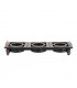 Triple 3 Light Recessed Titlable Downlight Matt Black Dimmable