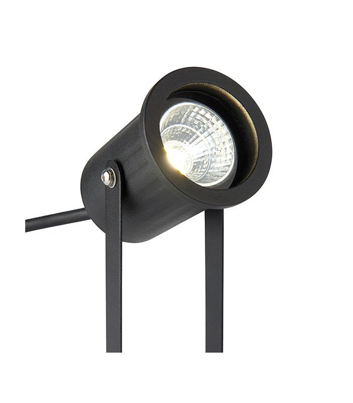 Outdoor 12W LED Spike Light Matt Black 4000K, IP65