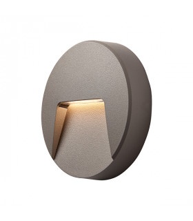 Outdoor Surface Mounted 3W LED Wall Light Grey, IP65