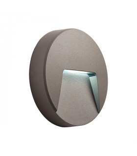 Outdoor Surface Mounted 3W LED Wall Light Grey, IP65