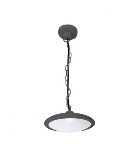 LED Outdoor Ceiling Pendant Light Urban Grey IP44 - 1