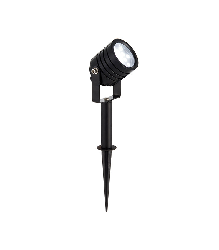 Outdoor Integrated LED 2.5W Spike Light Black, IP65 - 2