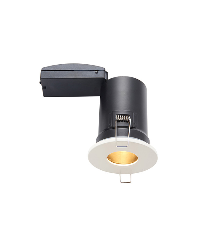 Fire Rated GU10 Recessed Downlight, Matt White - 1