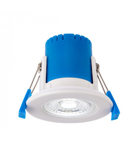 Dimmable 5W LED Recessed Downlight, Matt White, IP65, 3000K, 4000K, 6000K - 2