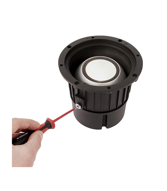 Outdoor 16.5W LED Recessed Ground Light Brushed Stainless Steel, IP67, 4000K - 5