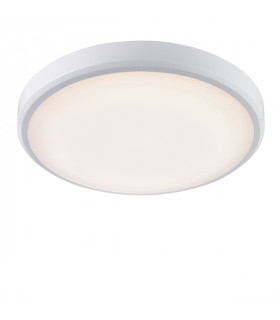 Bathroom Round 15W LED Flush White Ceiling Light, IP44 - 2