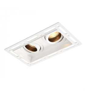 Twin Trimless Recessed GU10 Dimmable Downlights Tiltable - 2