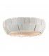 4 Light Flush Ceiling Light Matt white