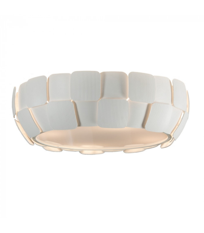 4 Light Flush Ceiling Light Matt white