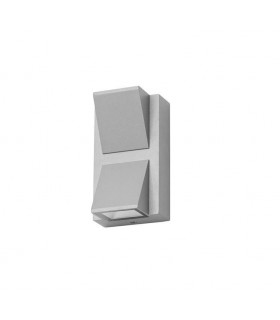 LED Outdoor Up Down Wall Light Grey IP54 - 1