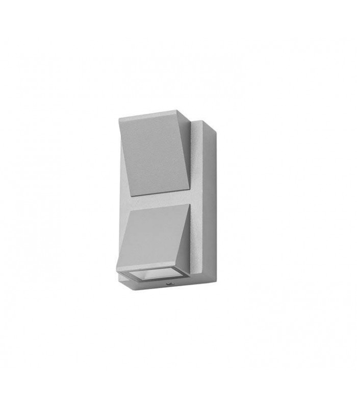 LED Outdoor Up Down Wall Light Grey IP54 - 1